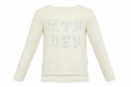H&M Girls White   Pullover Jumper Size 11-12 Years  - wonder