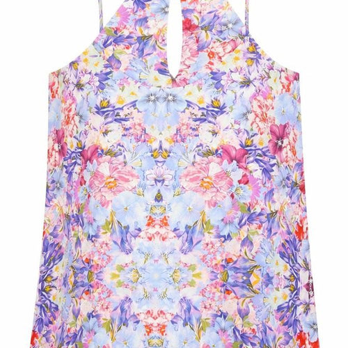 Dorothy Perkins Womens Purple Floral  Basic Blouse Size 10