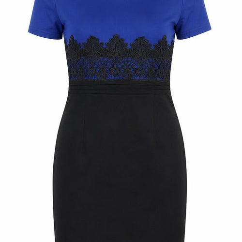 Preworn Womens Blue Colourblock  Shift  Size M