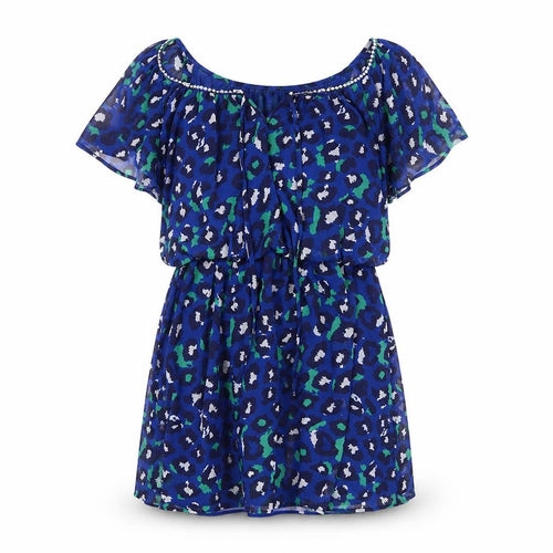 Be Beau Womens Blue Animal Print  Shift  Size 12