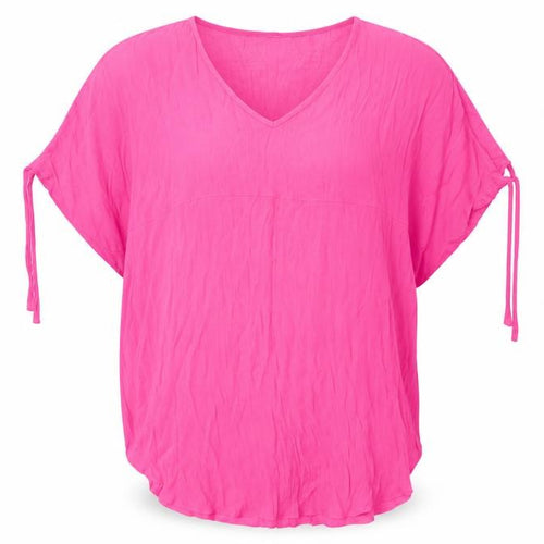 Papaya Womens Pink   Kimono T-Shirt Size S  - beach