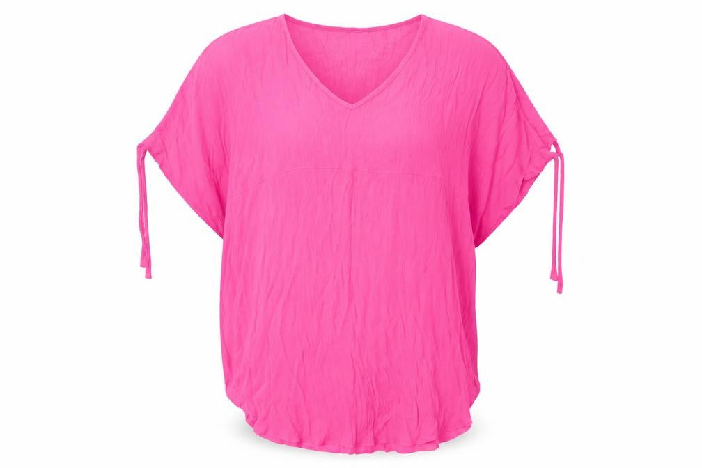 Papaya Womens Pink   Kimono T-Shirt Size S  - beach