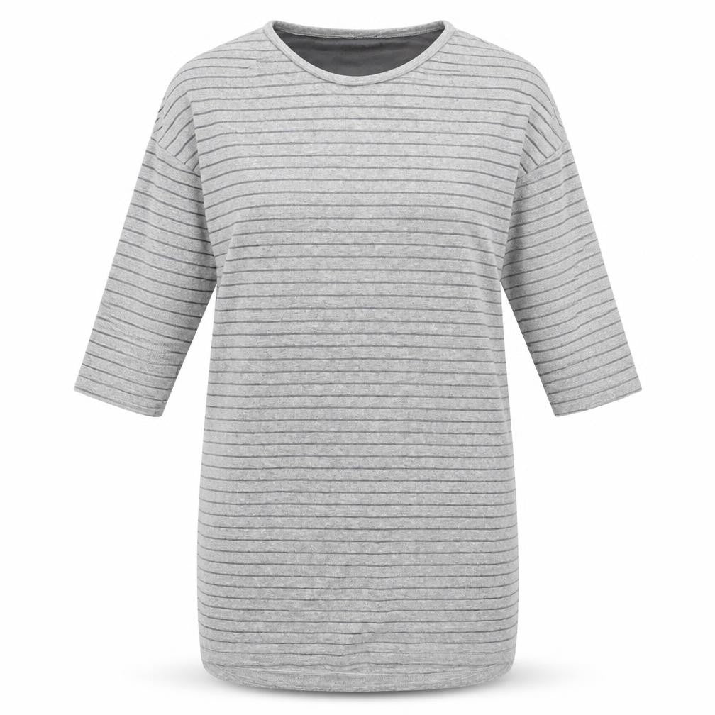 Mango Womens Grey Striped  Jumper Dress  Size XS