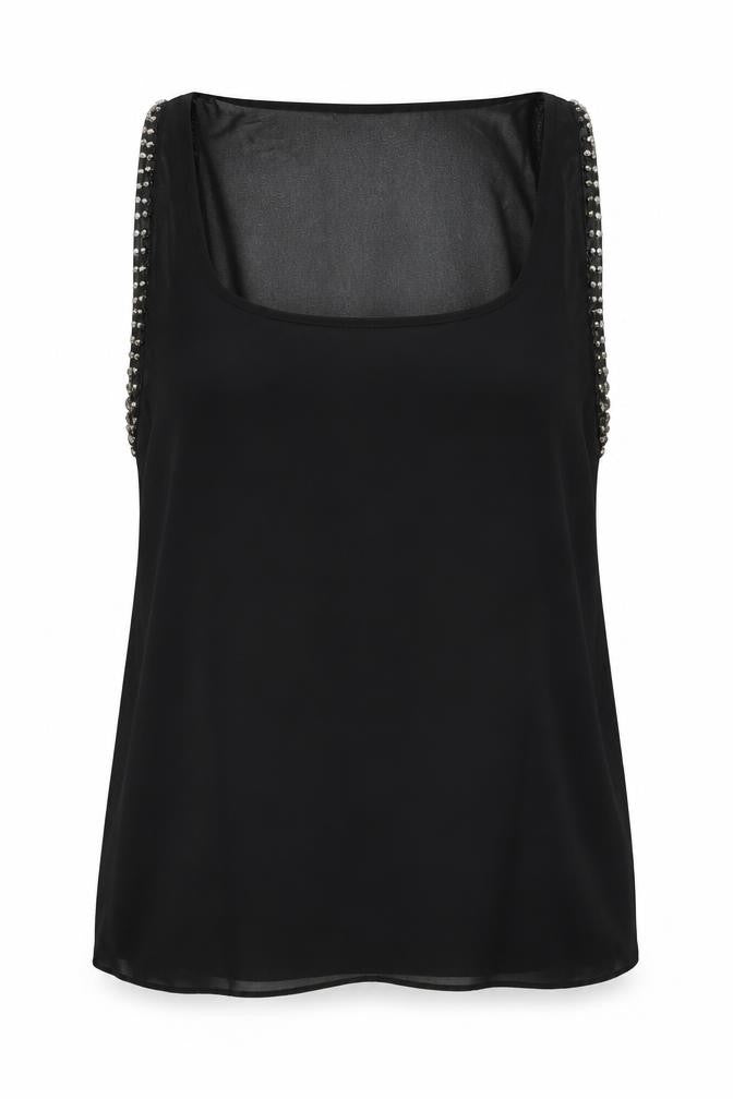 Topshop Womens Black   Basic T-Shirt Size 12
