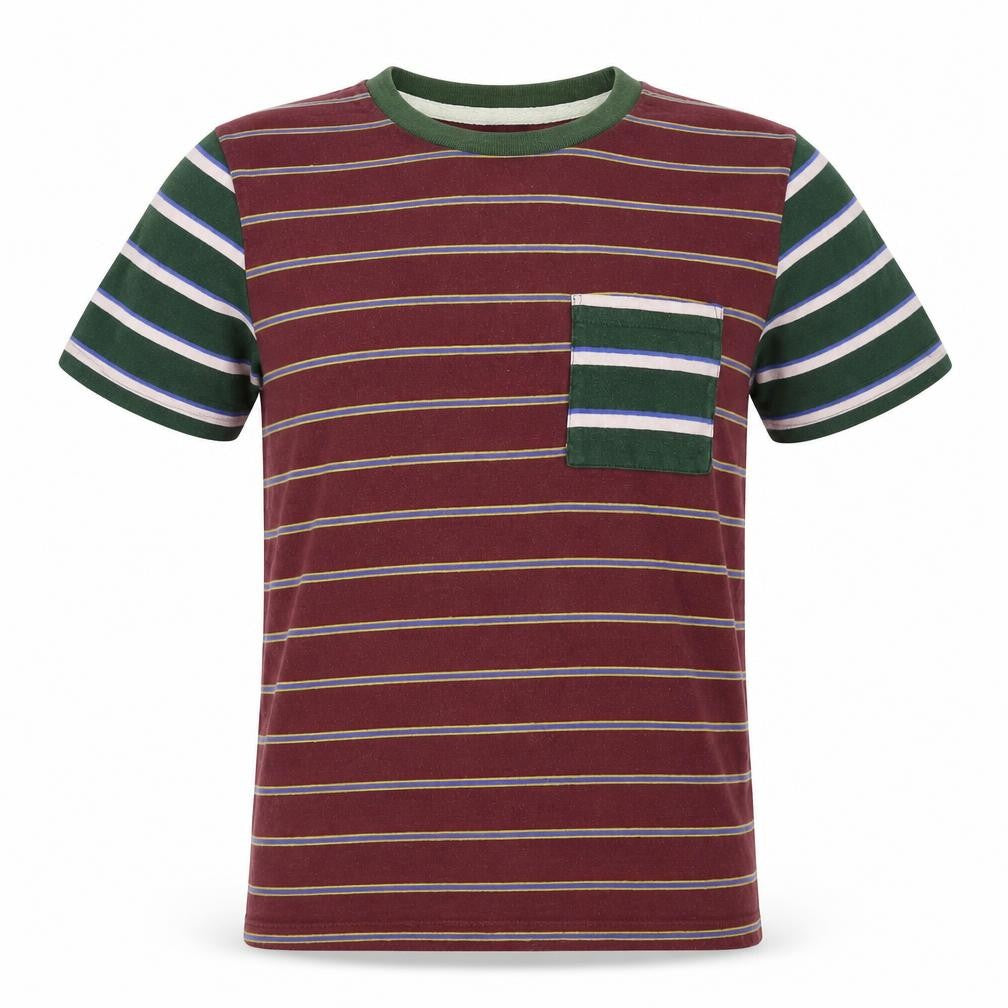 BDG Mens Red Striped   T-Shirt Size S