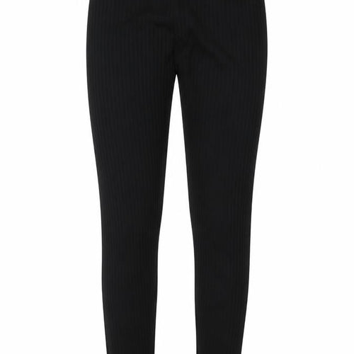 PLT Womens Black Striped  Capri Leggings Size 10 L27 in