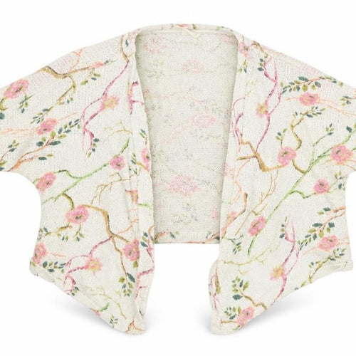 Zara Girls Ivory Floral  Cardigan Jumper Size 9 Years  - Bolero