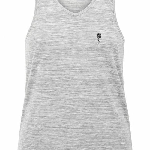 Preworn Womens Grey   Basic Tank Size L  - Rose