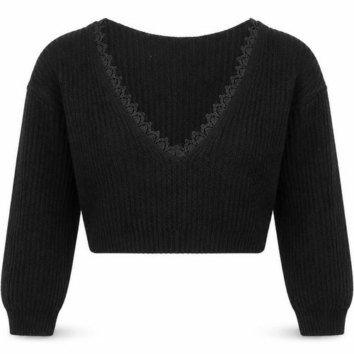 Boohoo Womens Black   Pullover Jumper Size S