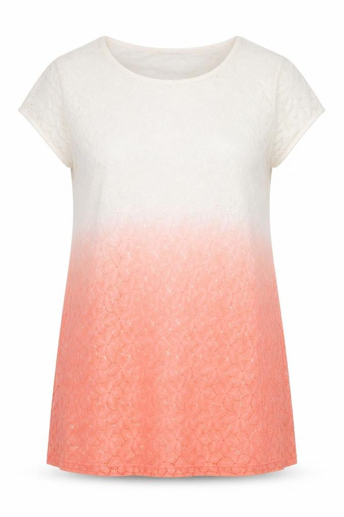 Happy Holly Womens Pink Floral  Basic T-Shirt Size 8