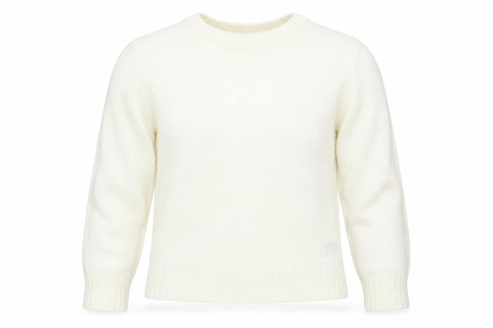 Front view of H&M women’s white jumper, size M
