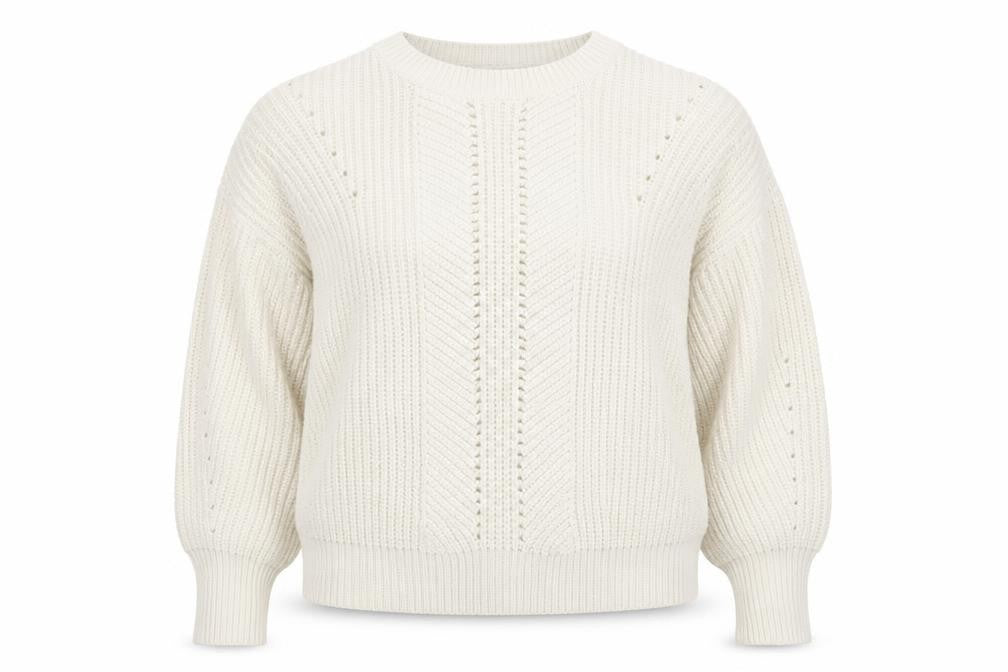 New Look Womens White   Pullover Jumper Size L