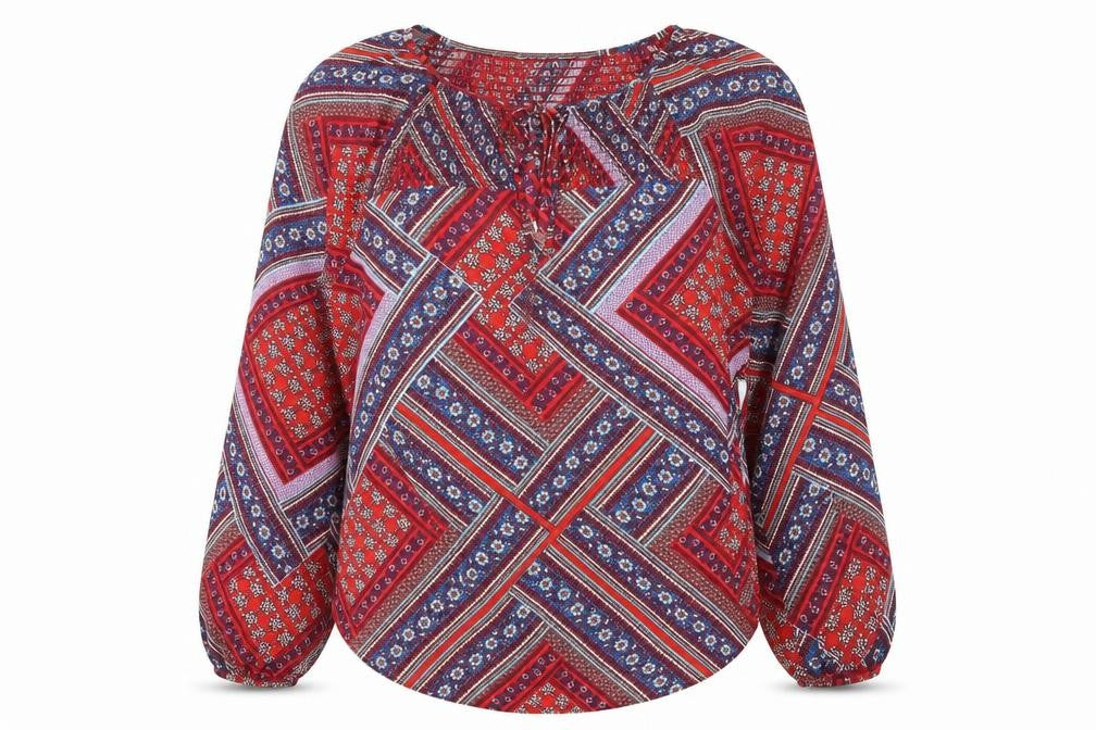 Dorothy Perkins Womens Multicoloured Geometric  Basic Blouse Size 10