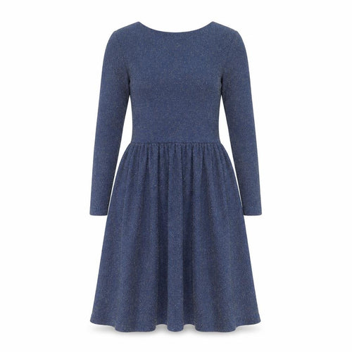 Topshop Womens Blue   Skater Dress  Size 8  - Low Back