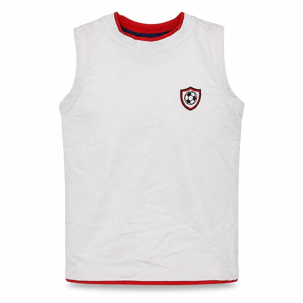 Mother care Boys White   Basic T-Shirt Size 5-6 Years