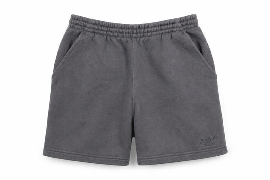 Front view of Cotton Traders boys’ grey sweat shorts, size XS
