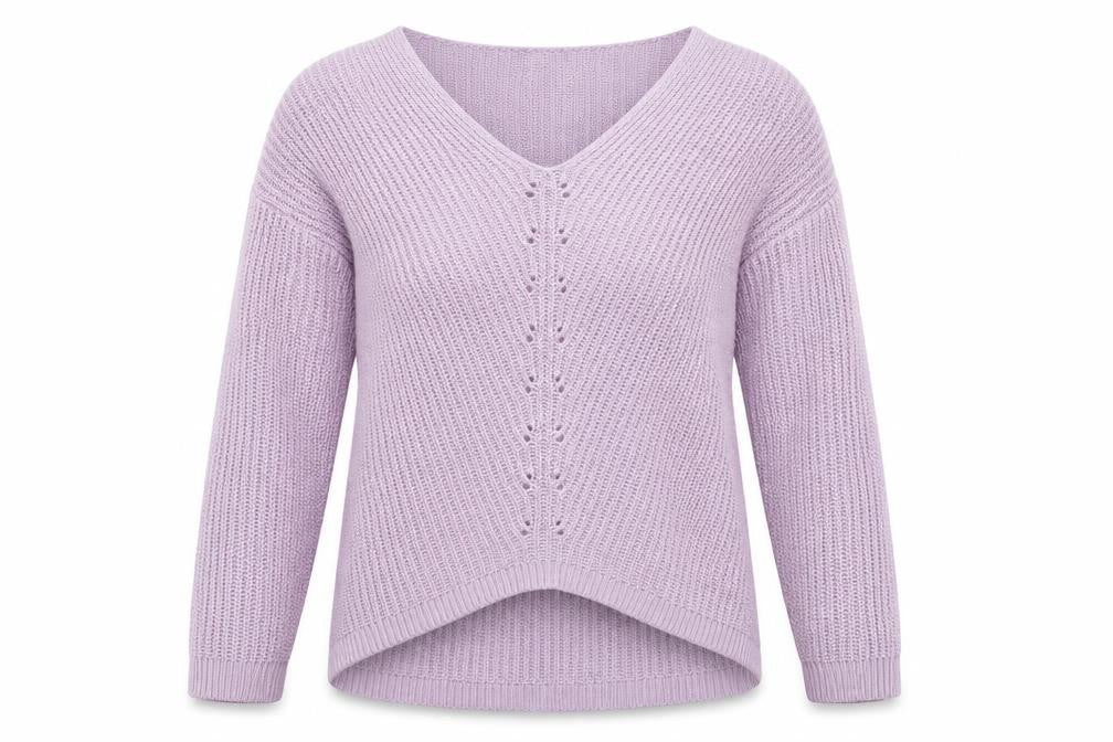Front view of Primark women’s purple jumper, size XS