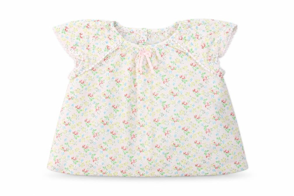 Front view of Next girls’ beige floral basic t-shirt, size 3-4, years