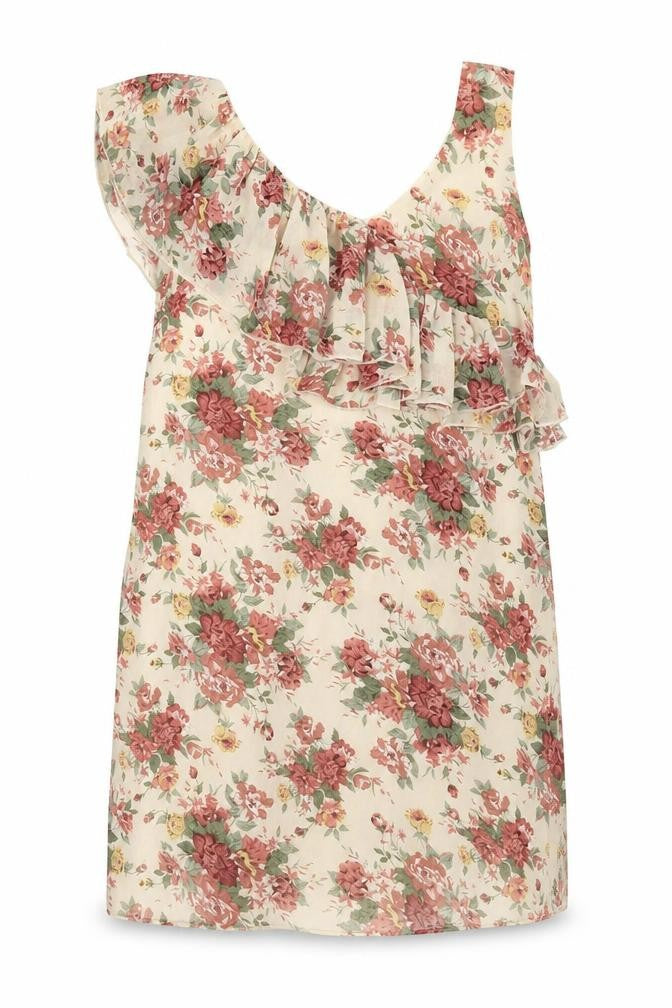 Select Womens Ivory Floral  Mini  Size 8