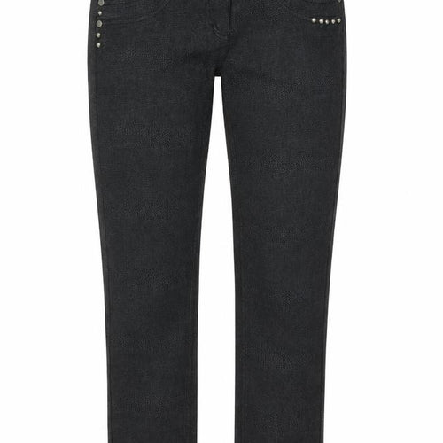 Redherring  Womens Black Animal Print  Trousers  Size 12 L30 in