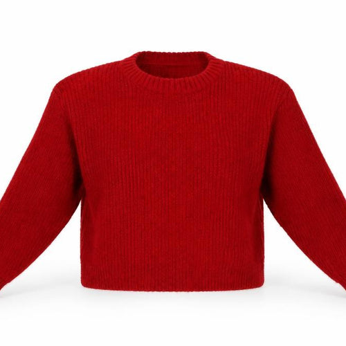 New Look Womens Red Paisley  Pullover Jumper Size S
