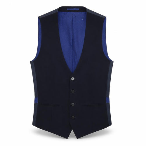 Burton Mens Blue   Jacket Suit Waistcoat Size S