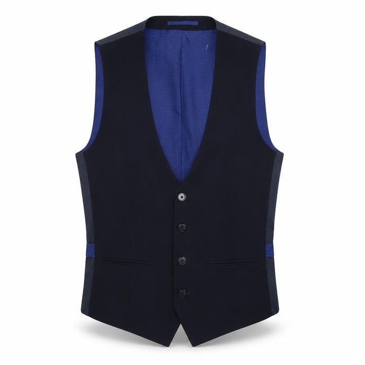 Burton Mens Blue Jacket Suit Waistcoat Size S