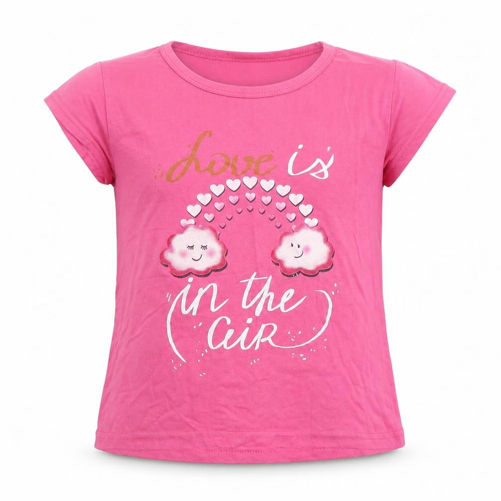 Danka Girls Pink   Basic T-Shirt Size 10 Years
