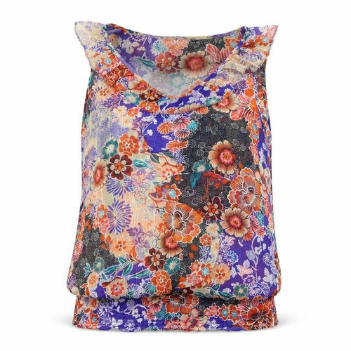 Wallis Womens Blue Floral  Basic Blouse Size S
