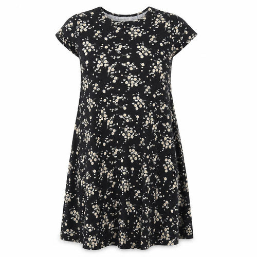 Glamorous Womens Multicoloured Floral  T-Shirt Dress  Size S