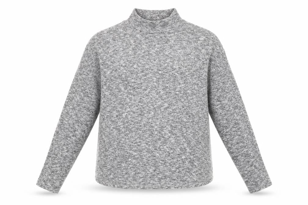 Front view of H&M women’s grey jumper, size S