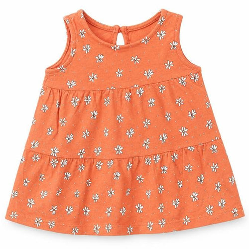 Primark Girls Orange   A-Line  Size 3-6 Months  - flowers