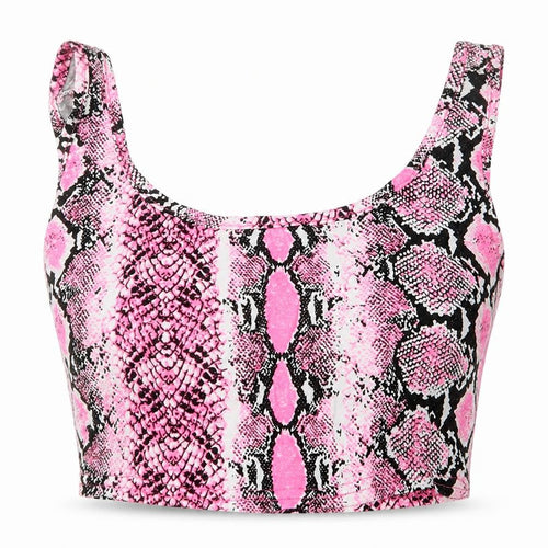 Pretty Little Thing Womens Pink Geometric  Basic Blouse Size 8