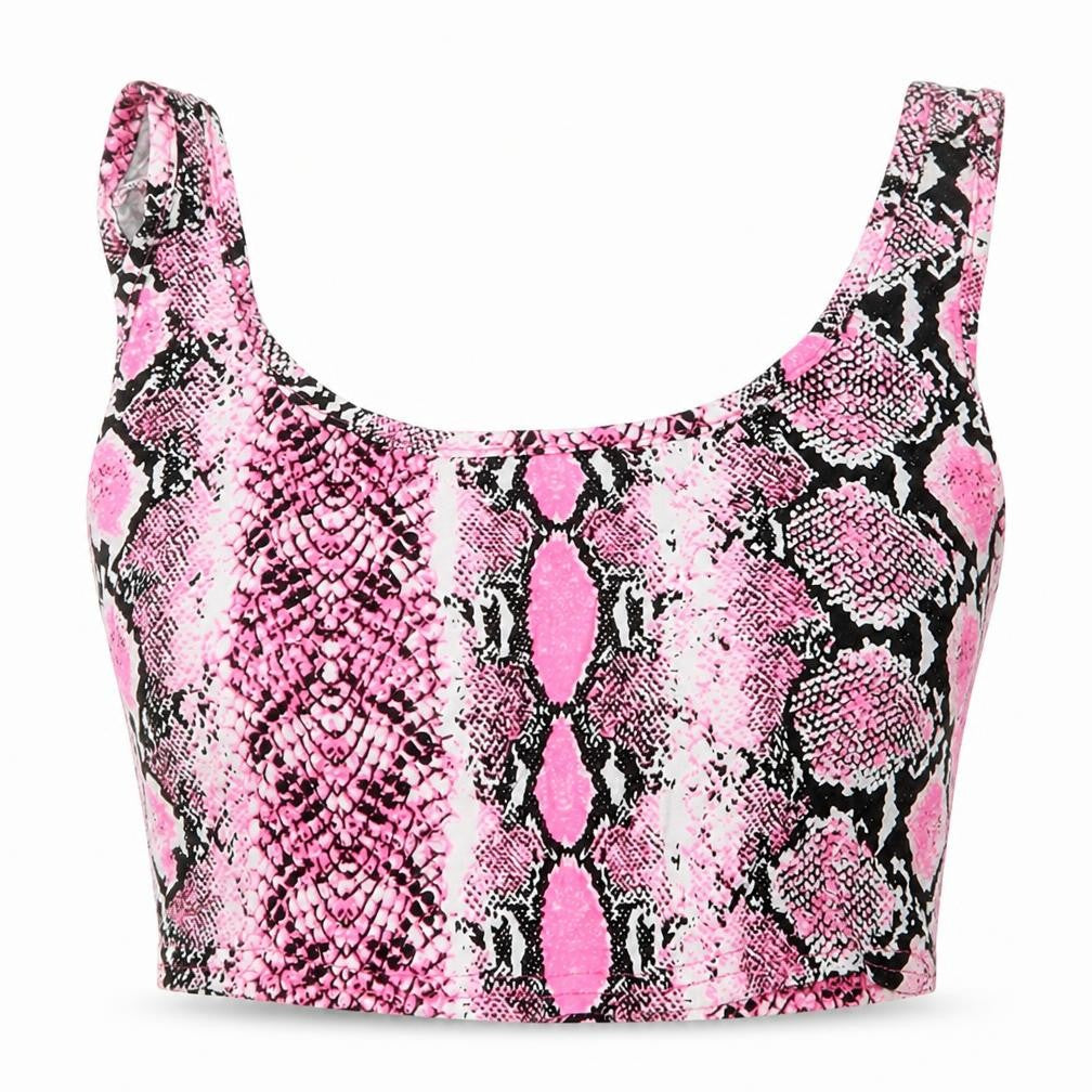 Pretty Little Thing Womens Pink Geometric  Basic Blouse Size 8