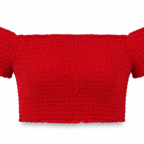 Missguided Womens Red   Cropped T-Shirt Size 10