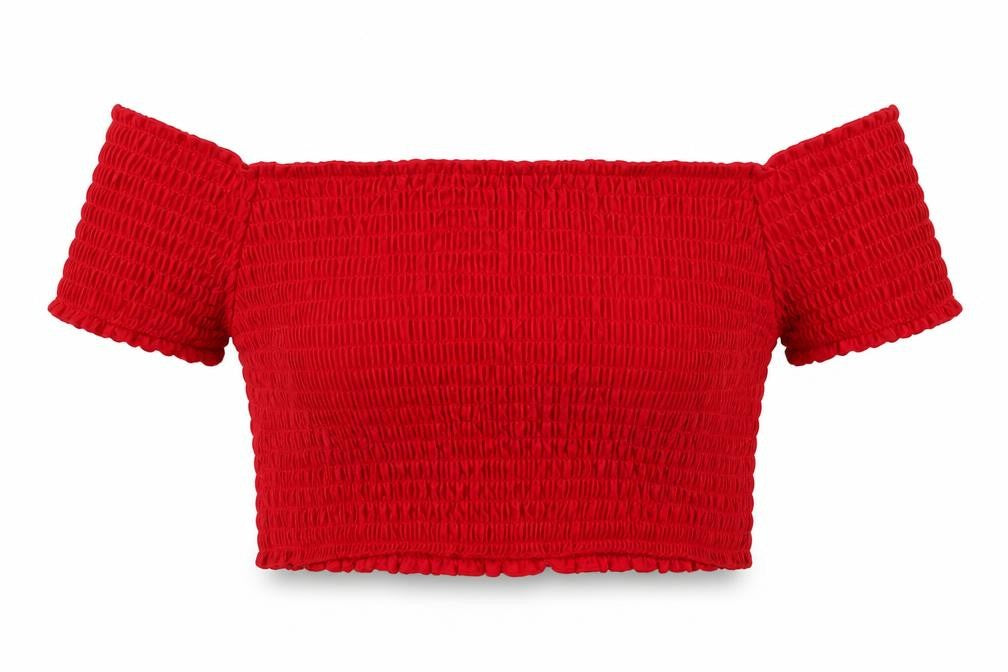 Missguided Womens Red   Cropped T-Shirt Size 10