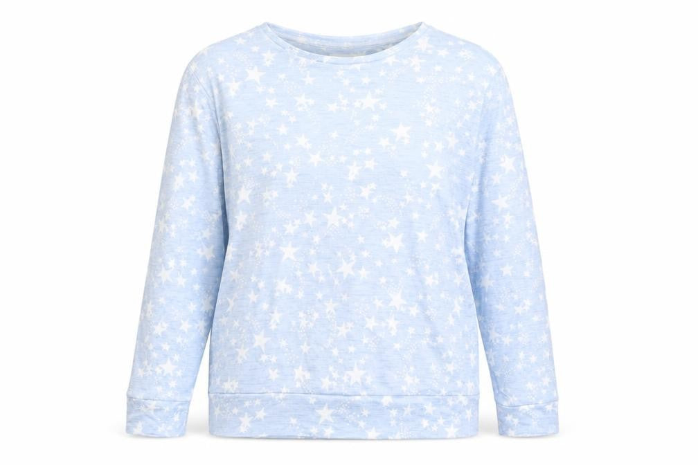 Matalan Womens Blue Polka Dot   Pyjama Top Size S