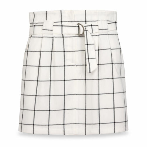 Miss Selfridge Womens White Check  Mini Skirt Size 8