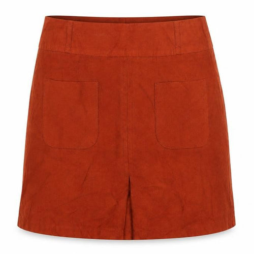 BE BEAU Womens Brown  Velour Straight & Pencil Skirt Size 8  - FAUX SUEDE