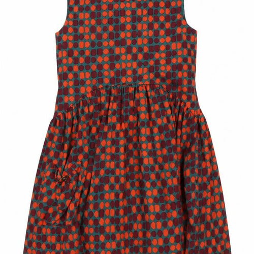 Wear With love Girls Green Polka Dot  Fit & Flare  Size 6-7 Years