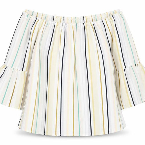 influence Womens Multicoloured Striped  Basic Blouse Size 6
