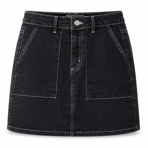 Denim & Co. Womens Black   Mini Skirt Size 8