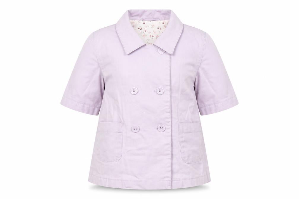 Marks and Spencer Girls Purple   Jacket Coat Size 3-6 Months