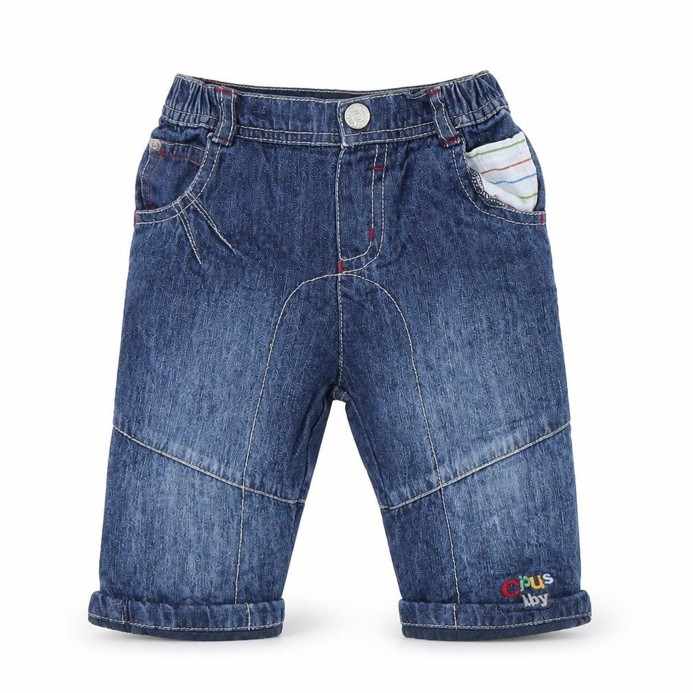 Blue Zoo Boys Blue  Denim Capri Jeans Size 9-12 Months