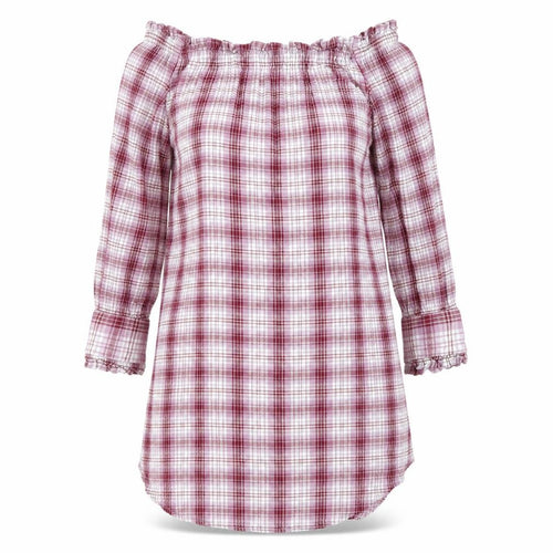 New Look Womens Pink Check  Shirt Dress  Size 10