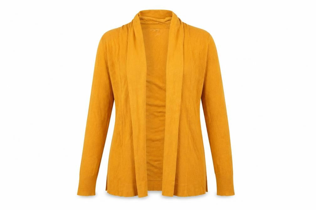 Primark Womens Yellow  Knit Cardigan Jumper Size 6