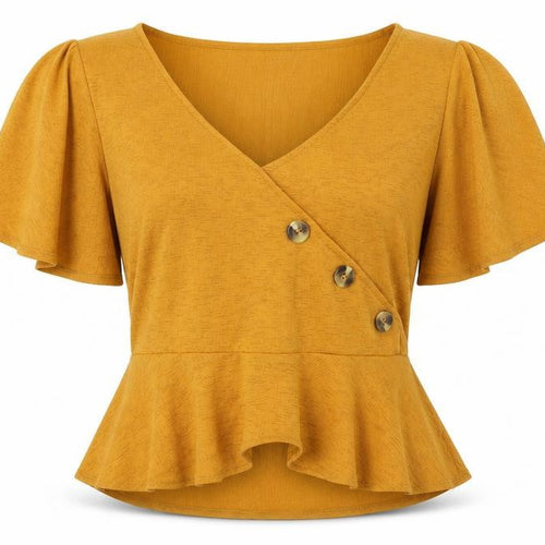 Miss Selfridge Womens Orange   Basic Blouse Size 10