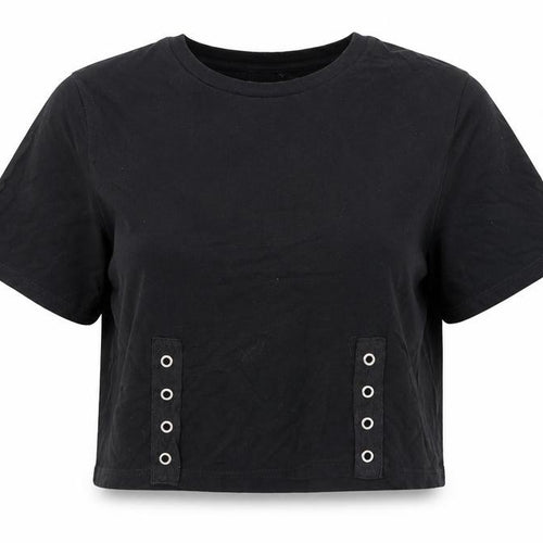 Zara Womens Black   Cropped T-Shirt Size S