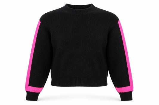 Front view of Primark women’s black pullover sweatshirt, size XS