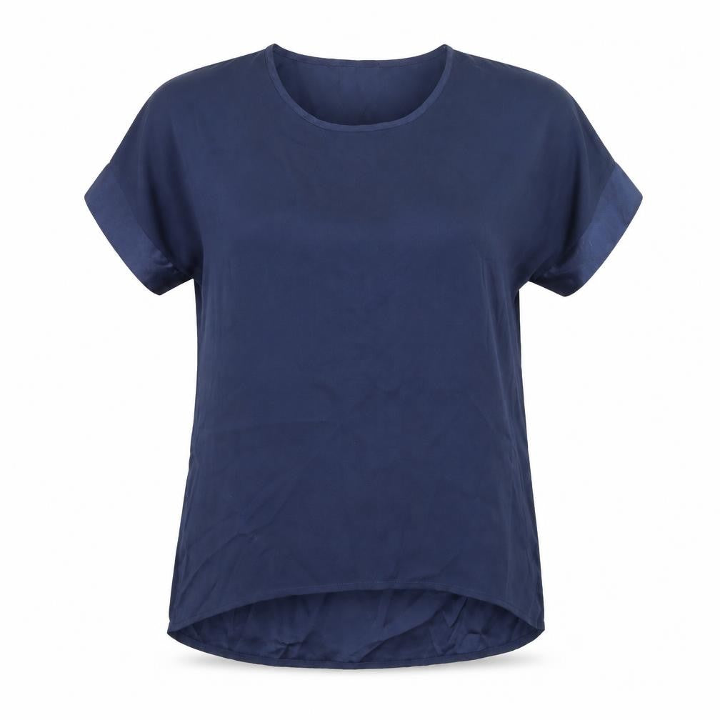 Linea Womens Blue   Basic Blouse Size 8